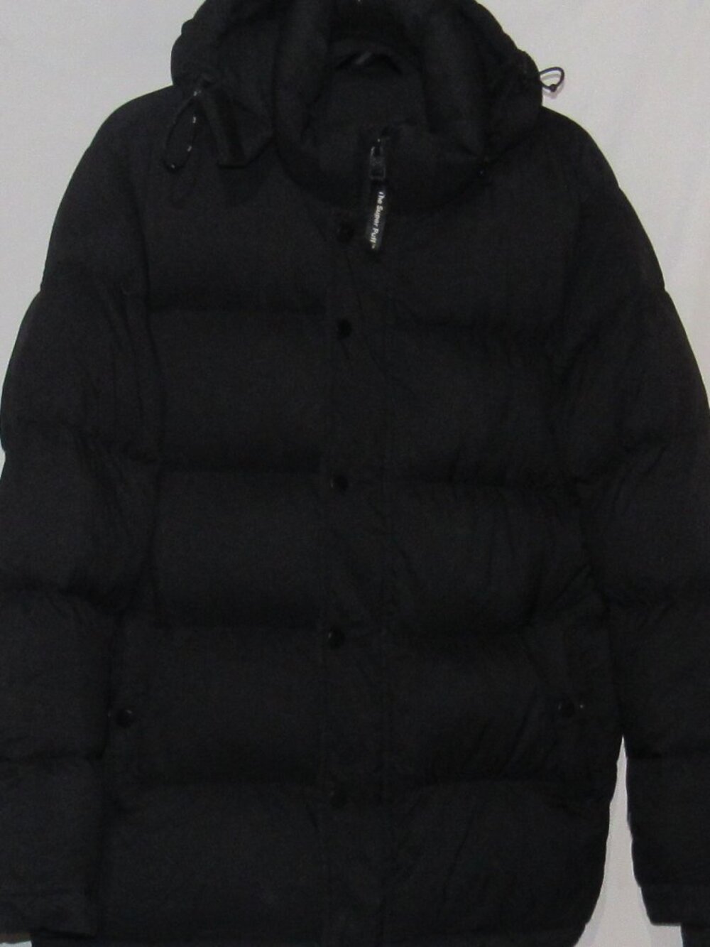 TNA Mr. Super Puff Women's Size S Black Jacket and Hood, Down Filled ZA521